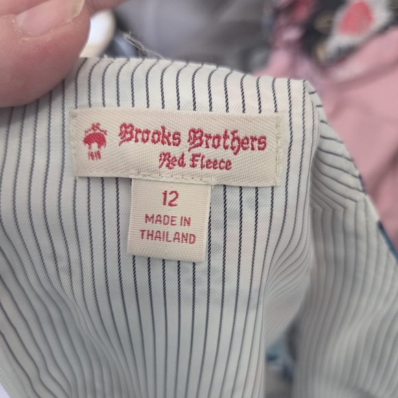 Brooks Brothers Pink and Blue 100% Cotton Sheath Dress Size 12 - Picture 7 of 7